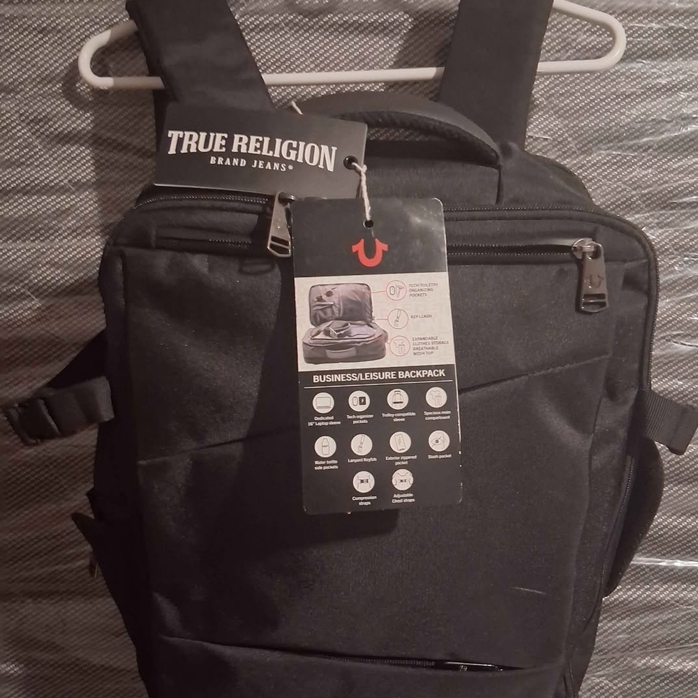 True Religion Classic Black Backpack